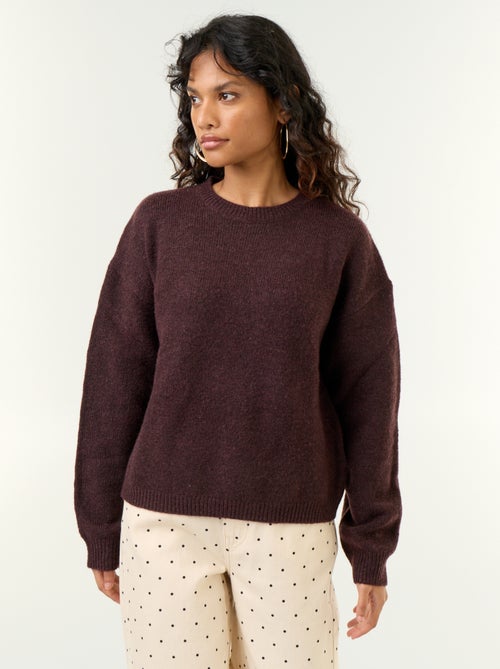 Pull en maille grosse jauge - Kiabi