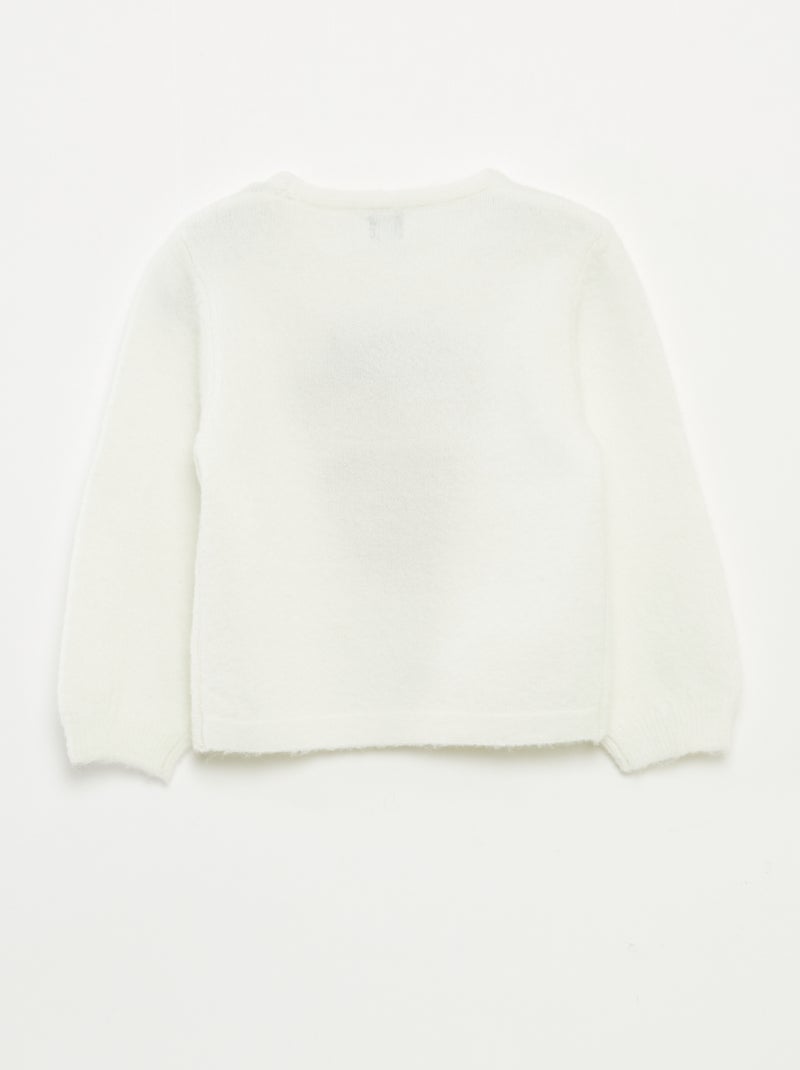 Pull imprimé Noël Blanc - Kiabi