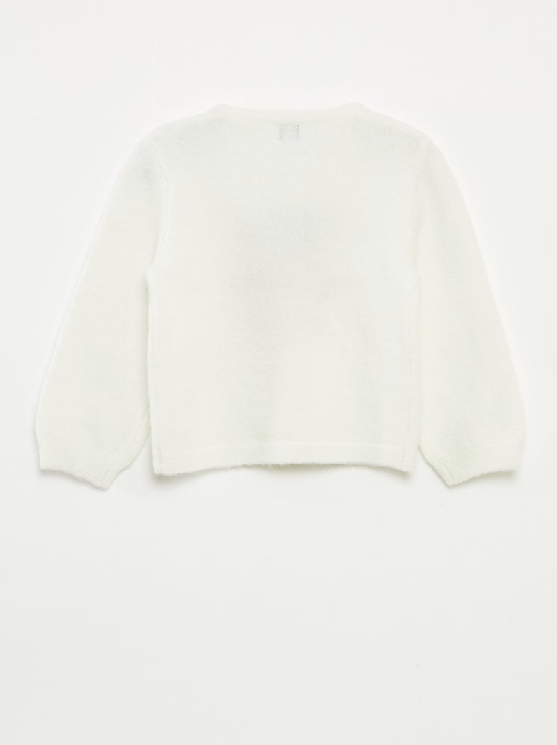 Pull imprimé Noël Blanc - Kiabi