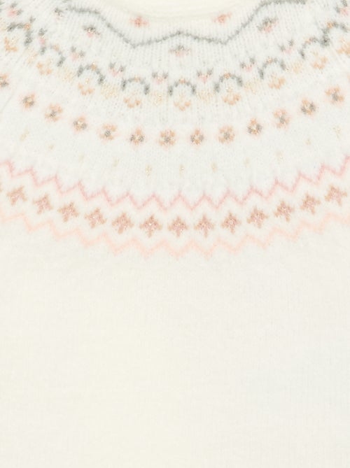 Pull jacquard en maille grosse jauge - Kiabi