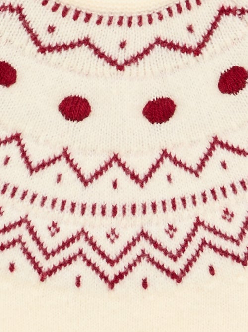 Pull jacquard en maille grosse jauge - Kiabi