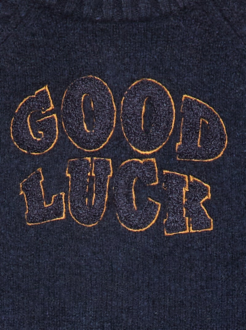 Pull jacquard rayé Bleu - Kiabi