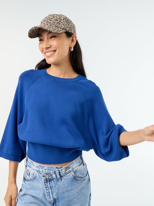 Pull manches courtes 3/4 - Kiabi