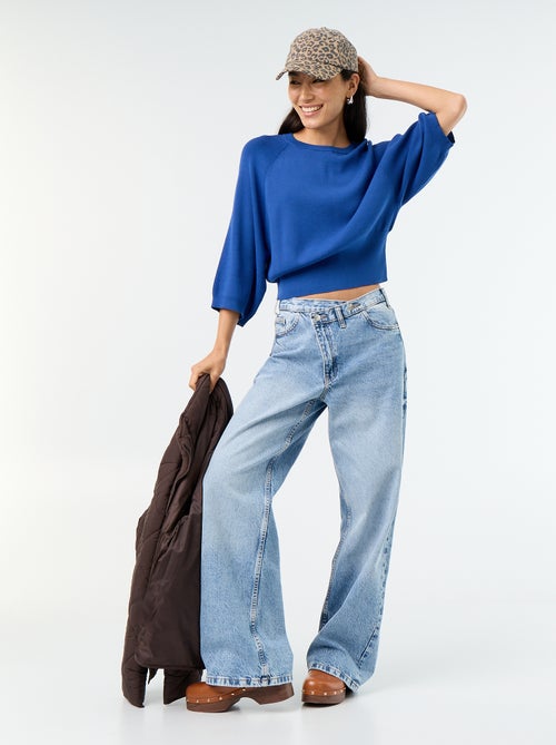 Pull manches courtes 3/4 - Kiabi