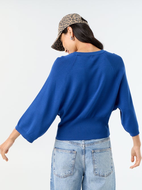 Pull manches courtes 3/4 - Kiabi