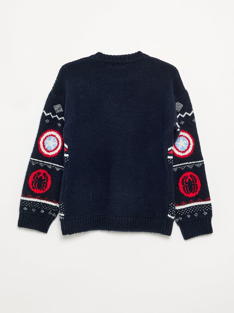 Pull 'Marvel' 'Spider-Man' Dunkelblau - Kiabi