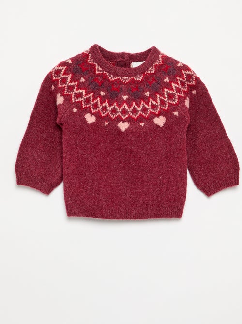 Pull 'Minnie' 'Disney' à col rond 'Noël' - Kiabi