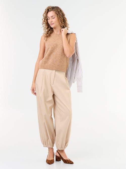 Pull mohair sans manches - Kiabi