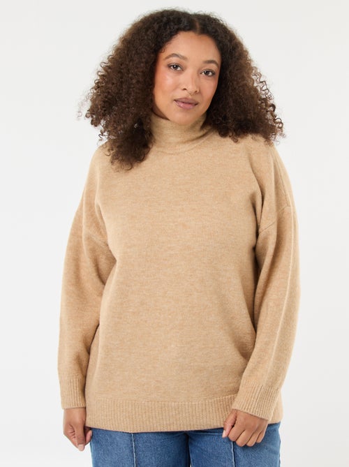 Pull montant avec fente bijou au dos - Kiabi