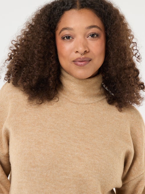 Pull montant avec fente bijou au dos - Kiabi