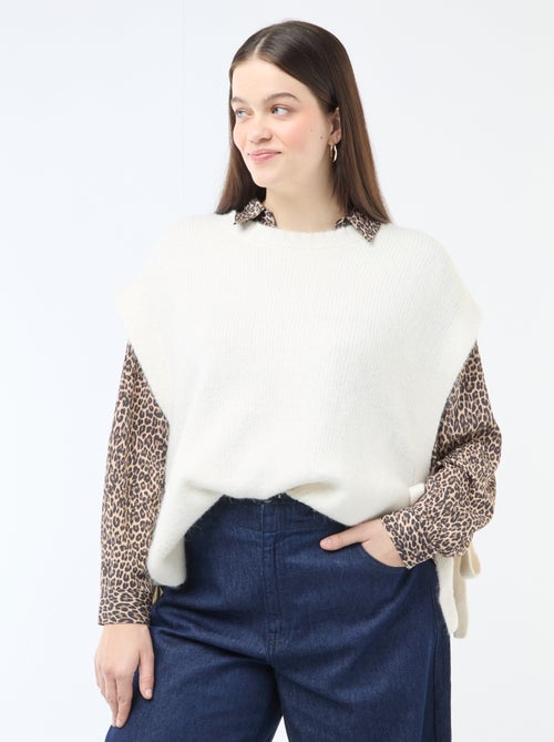 Pull sans manches à nouer sur les côtés - Kiabi