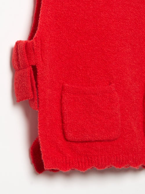Pull sans manches avec écharpe amovible - Kiabi