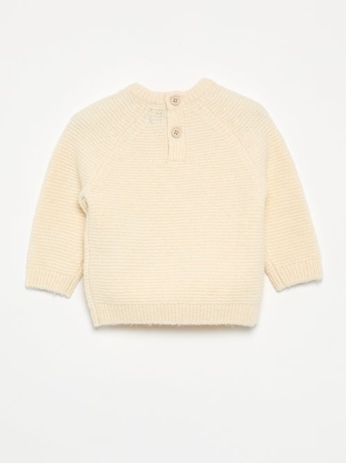 Pull uni à torsades - Kiabi