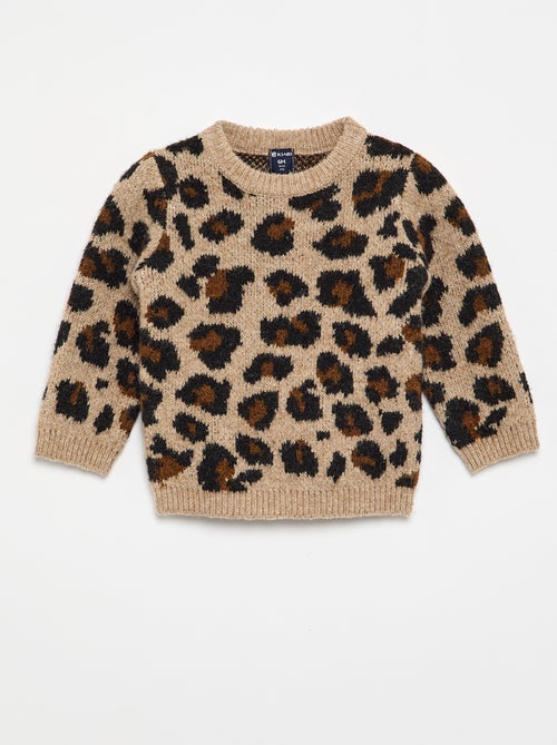 Pulli mit Leoparden-Print - Kiabi