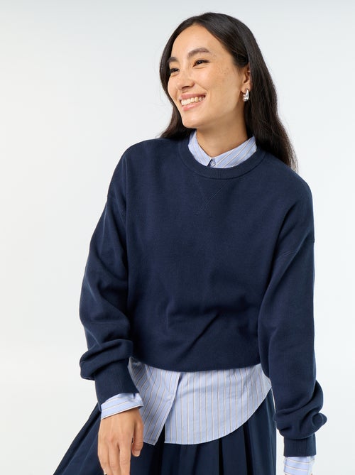 Pullover aus dicker Baumwolle - Kiabi