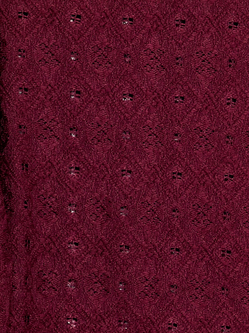 Pullover aus Lochstrick Lila - Kiabi