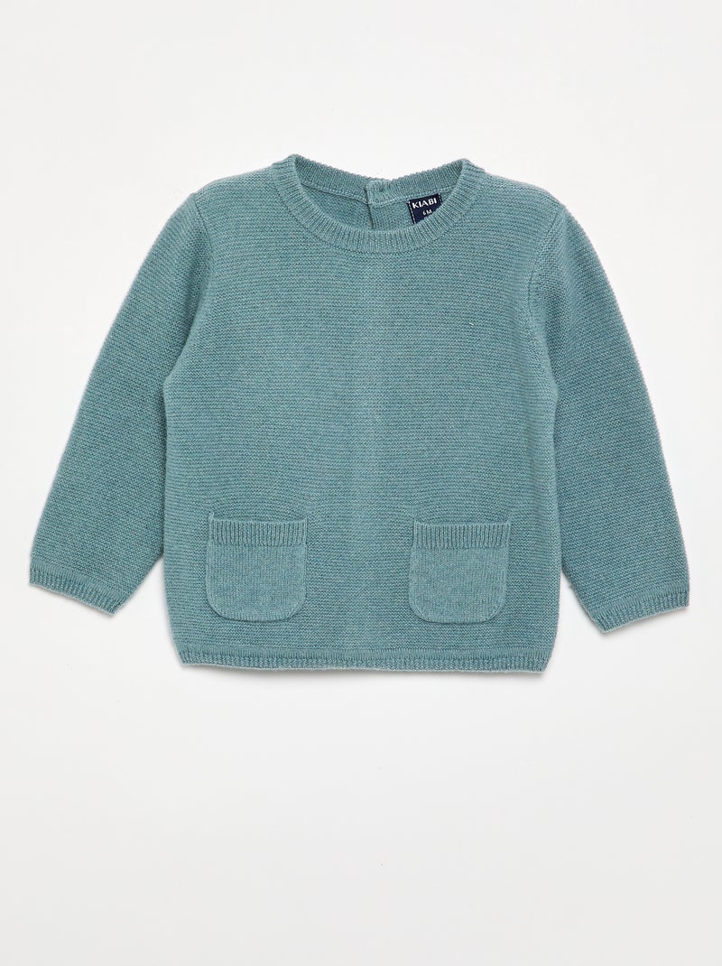Pullover aus Wolle und Kaschmir – Premium Blau - Kiabi