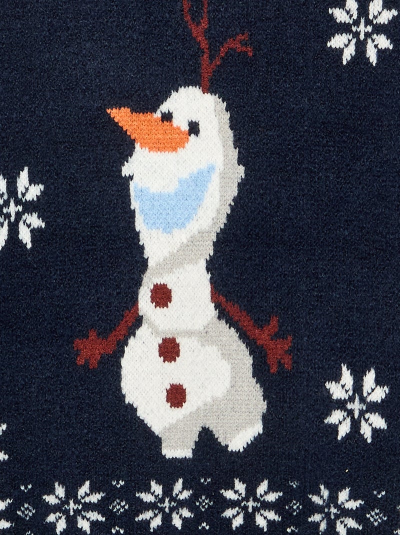 Pullover 'Disney' mit 'Die Eiskönigin' Jacquard-Muster Bleu - Kiabi