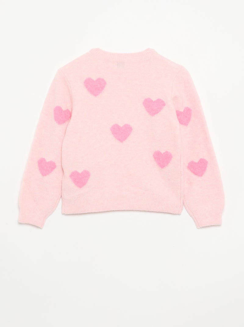Pullover mit Allover-Motiven Rosa - Kiabi