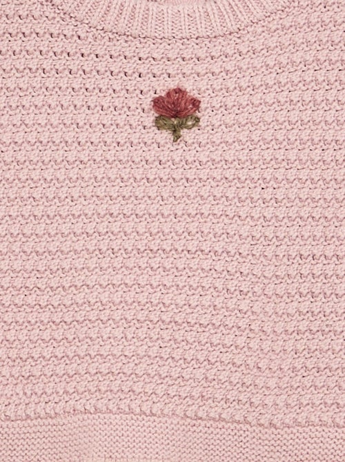 Pullover mit Ärmeln aus Baumwollvoile - Kiabi