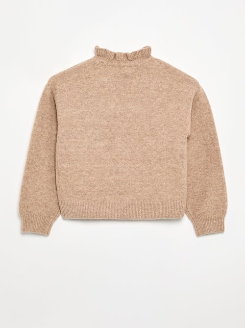 Pullover mit gewelltem Stehkragen - Kiabi