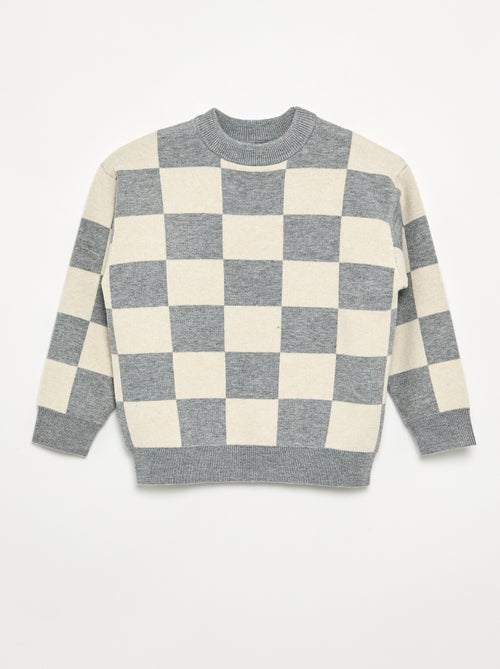 Pullover mit Karomuster - Kiabi