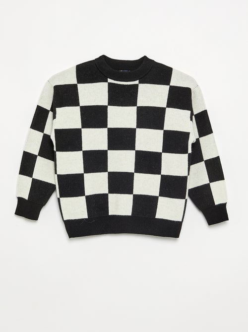 Pullover mit Karomuster - Kiabi