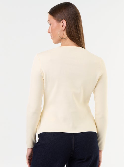 Pullover mit Mandarin-Details - Kiabi