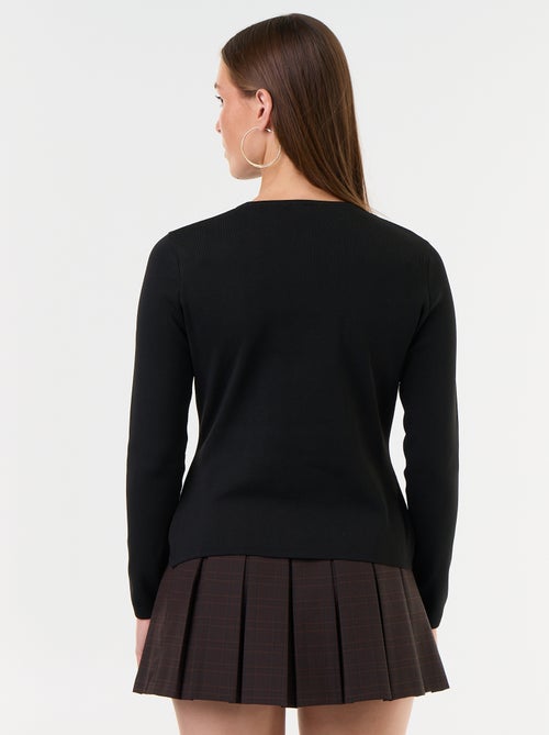 Pullover mit Mandarin-Details - Kiabi
