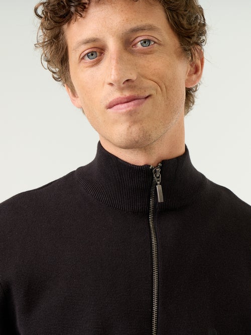 Pullover mit Reissverschluss-Stehkragen - Kiabi