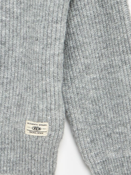 Pullover mit Reissverschlusskragen aus Grobstrick - Kiabi