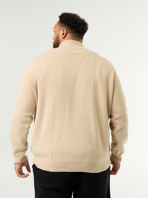 Pullover mit Reissverschlusskragen - Kiabi