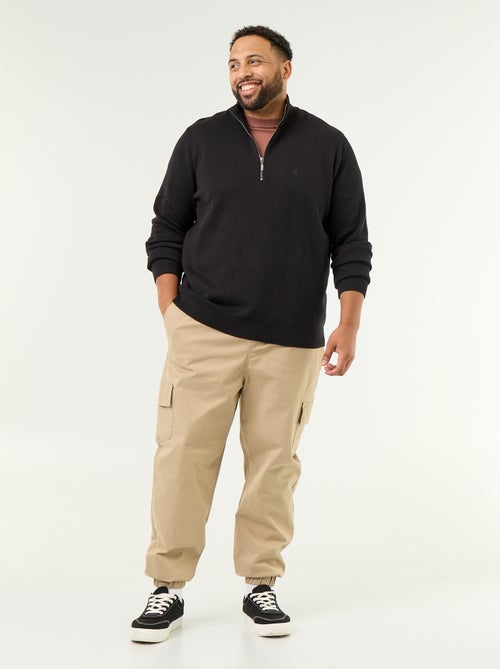 Pullover mit Reissverschlusskragen - Kiabi
