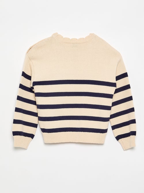 Pullover mit Schulterknöpfen - Kiabi