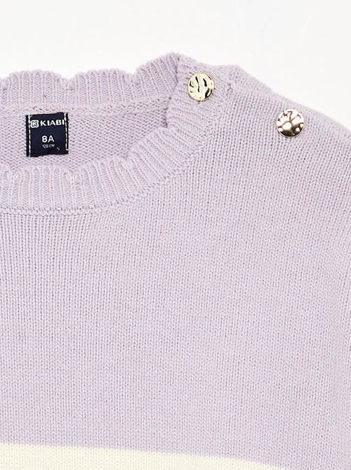 Pullover mit Schulterknöpfen - Kiabi