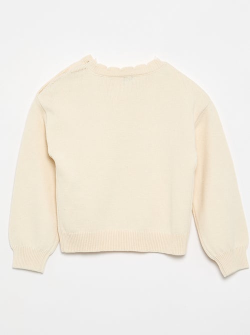 Pullover mit Schulterknöpfen - Kiabi