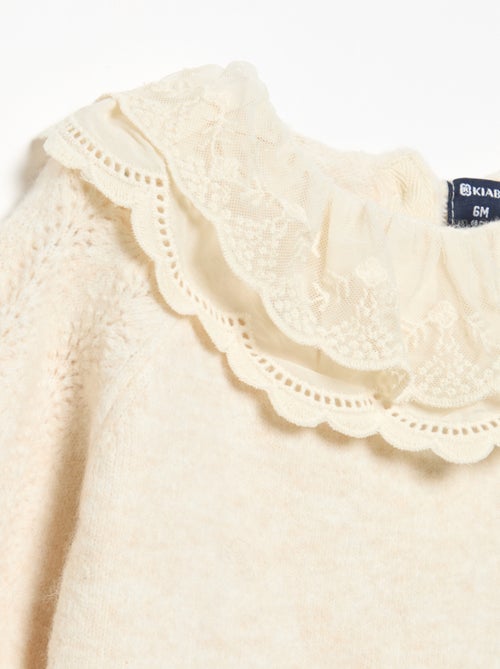 Pullover mit verspieltem Doppelkragen - Kiabi Pullover mit verspieltem Doppelkragen - Kiabi