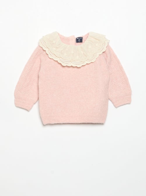 Pullover mit verspieltem Doppelkragen - Kiabi Pullover mit verspieltem Doppelkragen - Kiabi