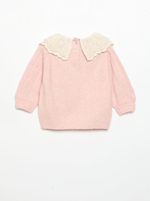 Pullover mit verspieltem Doppelkragen - Kiabi Pullover mit verspieltem Doppelkragen - Kiabi