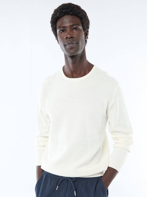 Pullover mit Wabenmuster - Kiabi Pullover mit Wabenmuster - Kiabi
