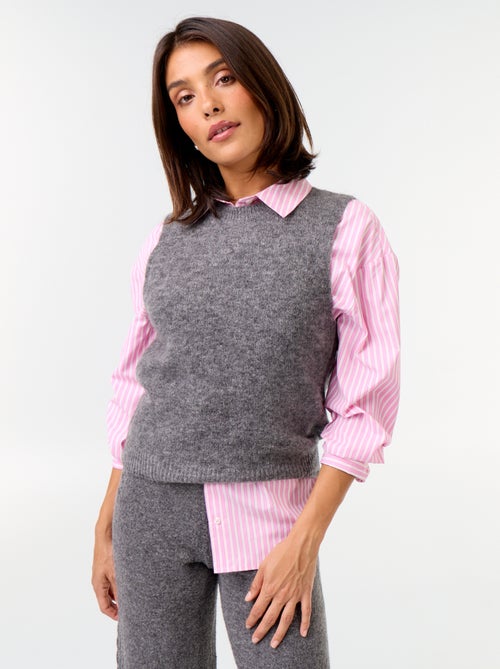 Pullover mohair senza maniche - Kiabi