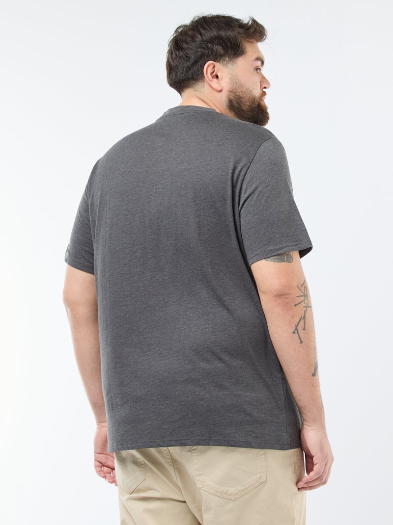Pure cotton T-shirt GREY - Kiabi