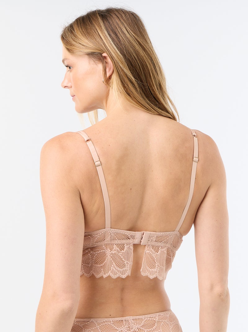Push-up-BH aus Spitze Rosa - Kiabi