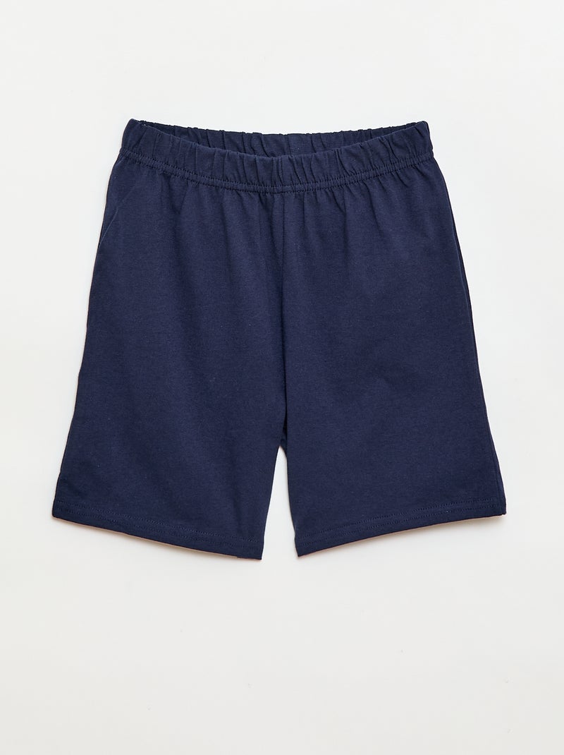 Pyjama 2 pièces 'Disney' 'Cars' short + T-shirt Bleu - Kiabi