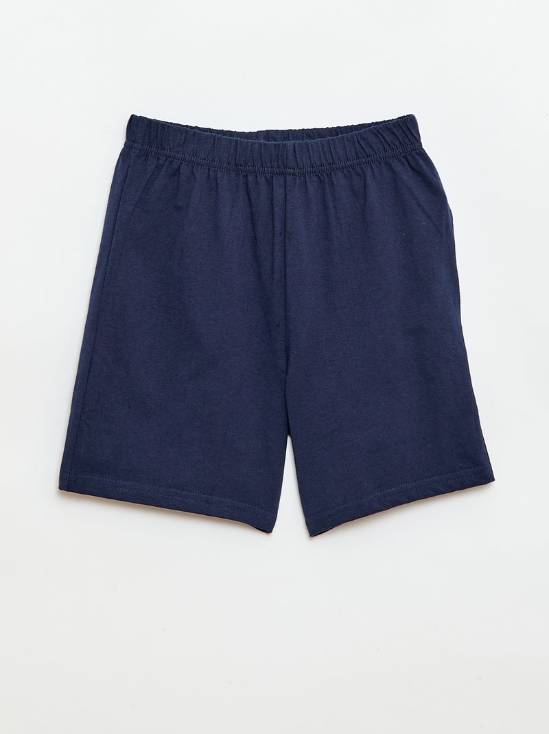 Pyjama 2 pièces 'Disney' short + T-shirt Bleu - Kiabi