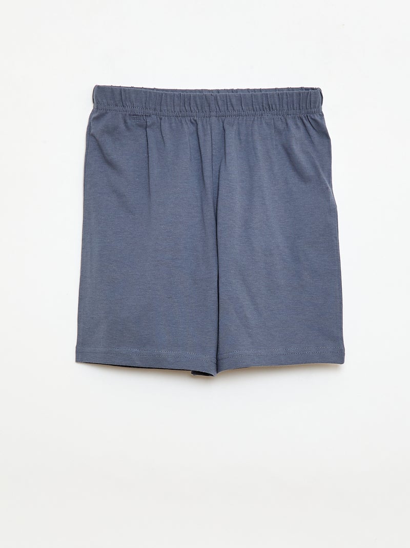 Pyjama 2 pièces short + T-shirt Orange - Kiabi