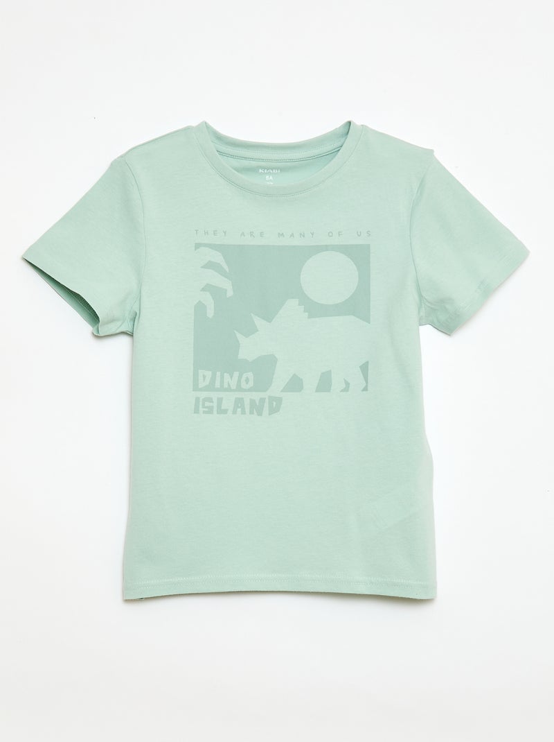 Pyjama 2 pièces short + T-shirt Vert - Kiabi