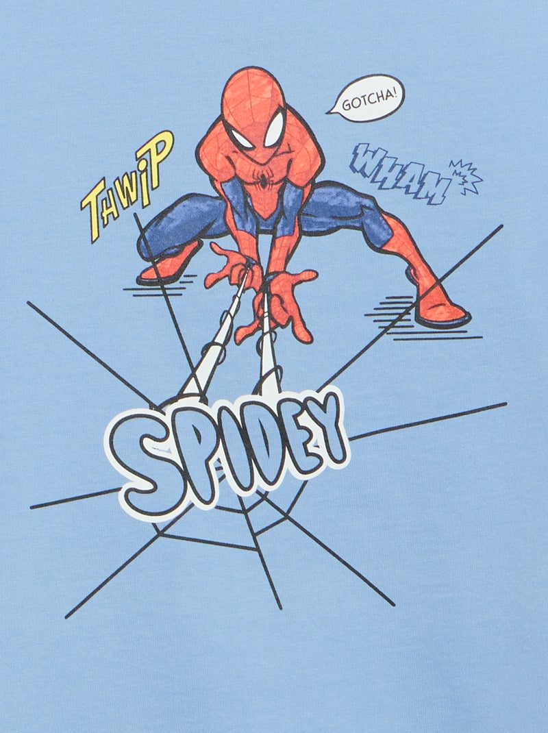 Pyjama 2 pièces 'Spider-Man' 'Marvel' Bleu - Kiabi