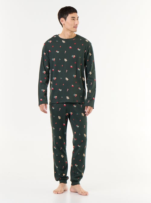 Pyjama 2 pièces t-shirt + pantalon 'Noël' - 2 pièces - Kiabi