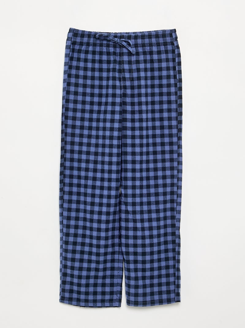 Pyjama 2-teilig - Langarm-T-Shirt + Hose Bleu - Kiabi